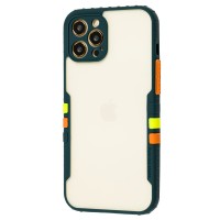 Чохол для iPhone 12 Pro Max Armor clear зелений