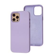 Чохол для iPhone 12 Pro Max Leather with MagSafe elegant purple