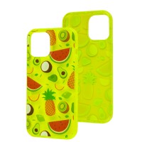 Чохол для iPhone 12 Pro Max Summer Time yellow / fruits