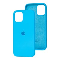 Чохол для iPhone 12 Pro Max Silicone Full блакитний/blue