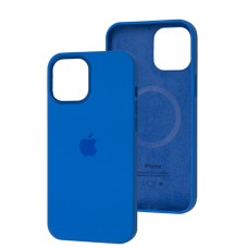 Чохол для iPhone 12 Pro Max MagSafe Silicone Full Size capri blue