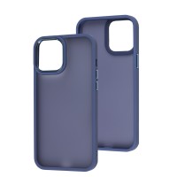 Чохол для iPhone 12 Pro Max Metal Bezel синій