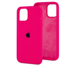 Чохол для iPhone 12 Pro Max Silicone Full рожевий / barbie pink