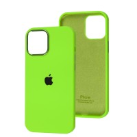 Чохол для iPhone 12 Pro Max New silicone case shiny green