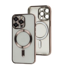 Чохол для iPhone 12 Pro Max Fibra Chrome MagSafe rose gold