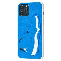 Чохол для iPhone 12 Pro Max Sneakers Brand jordan синій/білий