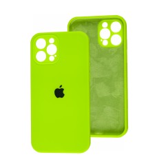 Чохол для iPhone 12 Pro Max Silicone Slim Full camera lime green