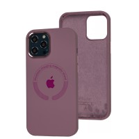 Чохол для iPhone 12 Pro Max Metal Camera MagSafe Silicone blueberry