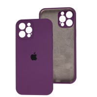 Чохол для iPhone 12 Pro Max Silicone Slim Full camera purple