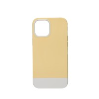 Чохол для iPhone 12 Pro Max Bichromatic creamy-yellow/white