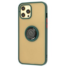 Чохол для iPhone 12 Pro Max LikGus Edging Ring зелений