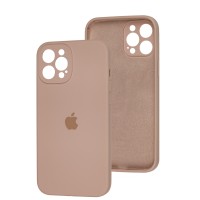 Чохол для iPhone 12 Pro Max Silicone Full camera розовий / pink sand