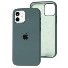 Чохол для iPhone 12/12 Pro Silicone Full зелений / cactus