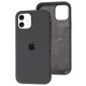 Чохол для iPhone 12/12 Pro Silicone Full сірий / dark grey