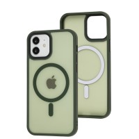 Чохол для iPhone 12 / 12 Pro WAVE Matte Insane MagSafe green