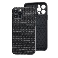 Чохол для iPhone 12 Pro Leather case плетінка