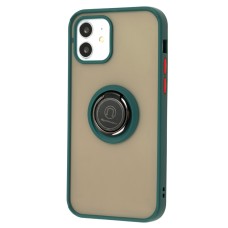 Чохол для iPhone 12 / 12 Pro LikGus Edging Ring зелений