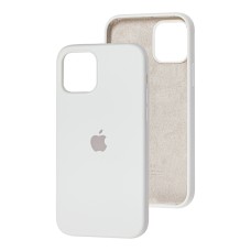 Чохол для iPhone 12 / 12 Pro Silicone Full білий