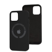 Чохол для iPhone 12/12 Pro Metal Camera MagSafe Silicone black