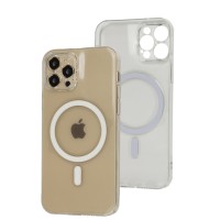 Чохол для iPhone 12 Pro MagSafe Wave premium crystral Full