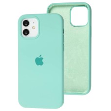 Чохол для iPhone 12/12 Pro Silicone Full бірюзовий / ice blue