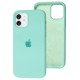 Чохол для iPhone 12/12 Pro Silicone Full бірюзовий / ice blue