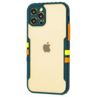 Чохол для iPhone 12 Pro Armor clear зелений