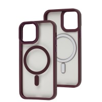 Чохол для iPhone 12/12 Pro WAVE Ardor MagSafe bordo