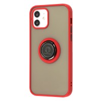 Чохол для iPhone 12/12 Pro LikGus Edging Ring червоний