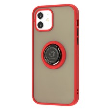 Чохол для iPhone 12/12 Pro LikGus Edging Ring червоний