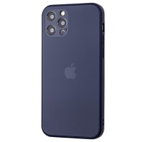Чохол для iPhone 12 Pro Matt glass синій