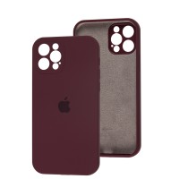 Чохол для iPhone 12 Pro Silicone Slim Full camera plum