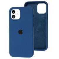 Чохол для iPhone 12/12 Pro Silicone Full синій / navy blue
