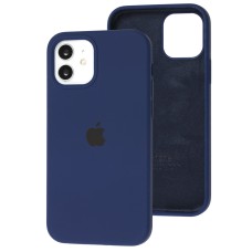 Чохол для iPhone 12/12 Pro Silicone Full синій / deep navy