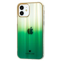 Чохол для iPhone 12 / 12 Pro Aurora classic glass зелений