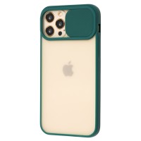 Чохол для iPhone 12 Pro LikGus Camshield camera protect зелений