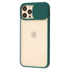 Чохол для iPhone 12 Pro LikGus Camshield camera protect зелений