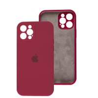 Чохол для iPhone 12 Pro Silicone Slim Full camera rose red