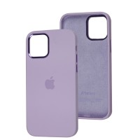 Чохол для iPhone 12 / 12 Pro New silicone Metal Buttons lilac