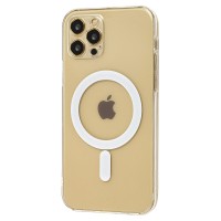 Чохол для iPhone 12/12 Pro MagSafe Silicone Size прозорий