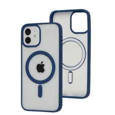 Чохол для iPhone 12/12 Pro Color MagSafe blue