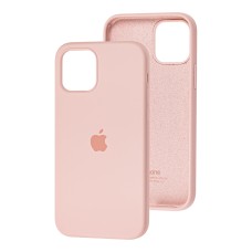 Чохол для iPhone 12/12 Pro Silicone Full рожевий / pink sand