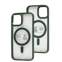 Чохол для iPhone 12 / 12 Pro Metal Bezel MagSafe зелений