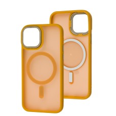 Чохол для iPhone 12 / 12 Pro Space color MagSafe жовтий