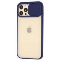 Чохол для iPhone 12 Pro LikGus Camshield camera protect синій