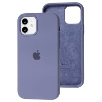 Чохол для iPhone 12/12 Pro Silicone Full сірий / lavender gray