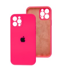 Чохол для iPhone 12 Pro Silicone Slim Full camera bright pink