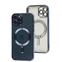 Чохол для iPhone 12 Pro Fibra Chrome MagSafe sierra blue