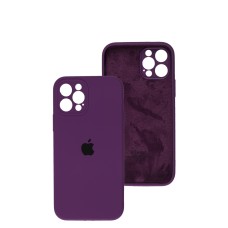Чохол для iPhone 12 Pro Silicone Slim Full camera grape