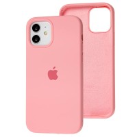 Чохол для iPhone 12/12 Pro Silicone Full рожевий / light pink
